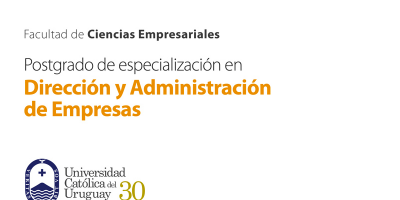 Postgrado de especialización en Dirección y Administración de Empresas