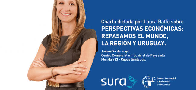 Charla "Perspectivas económicas: Repasamos el mundo, la región y Uruguay" dictada por Laura Raffo