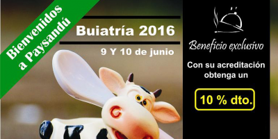 Buiatría 2016: beneficio exclusivo