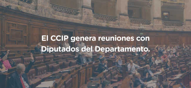 El CCIP genera reuniones con Diputados del Departamento