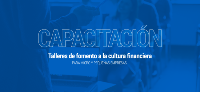 Capacitación: talleres de fomento a la cultura financiera para micro y pequeñas empresas