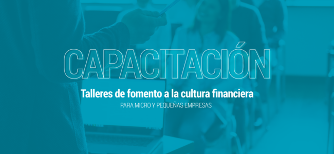 Capacitación: talleres de fomento a la cultura financiera para micro y pequeñas empresas